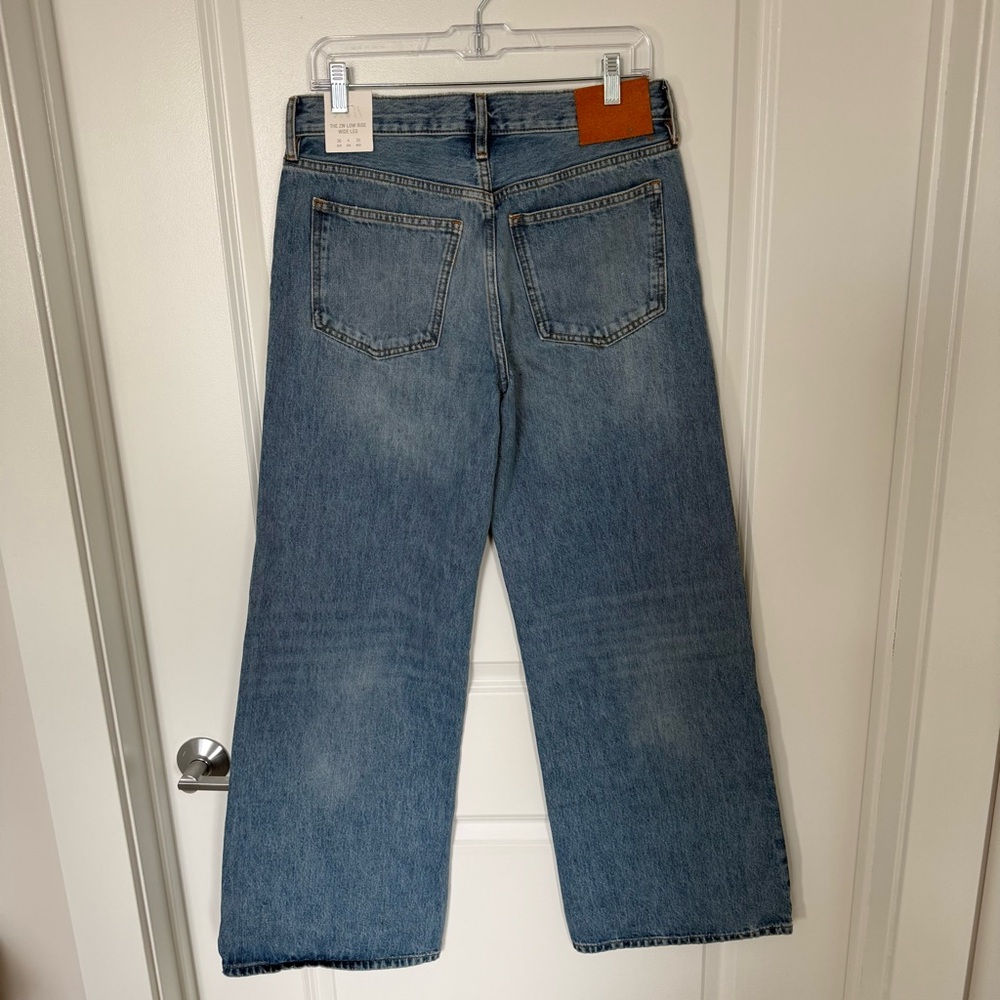 NWT zara zw collection wide leg low rise jeans - 27 runs big - Picture 6 of 10